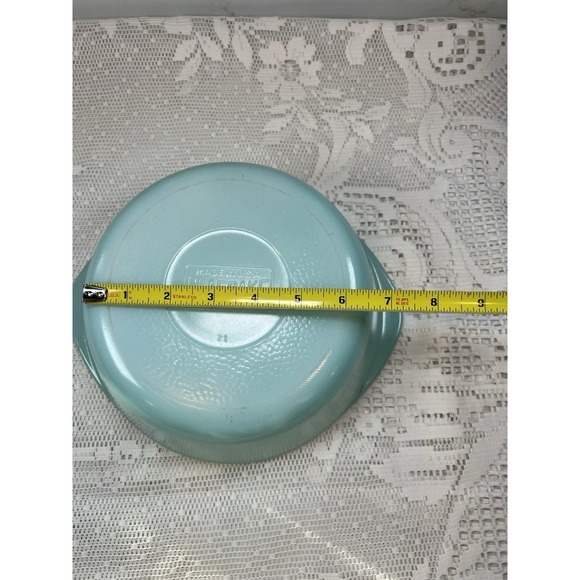 VTG Glasbake 2 Quart Casserole Dish J514 White Microwave Safe Made in the USA - Picture 9 of 9